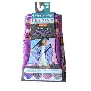 That Girl Lay Lay Nickelodeon 4 Pairs Youth Hipsters Underwear Size 10 New 🔥